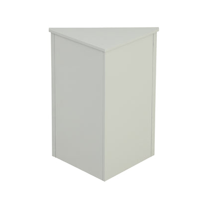 Grey Triangle Bathroom Storage Cabinet with Adjustable Shelves, Freestanding Floor Cabinet for Home Kitchen