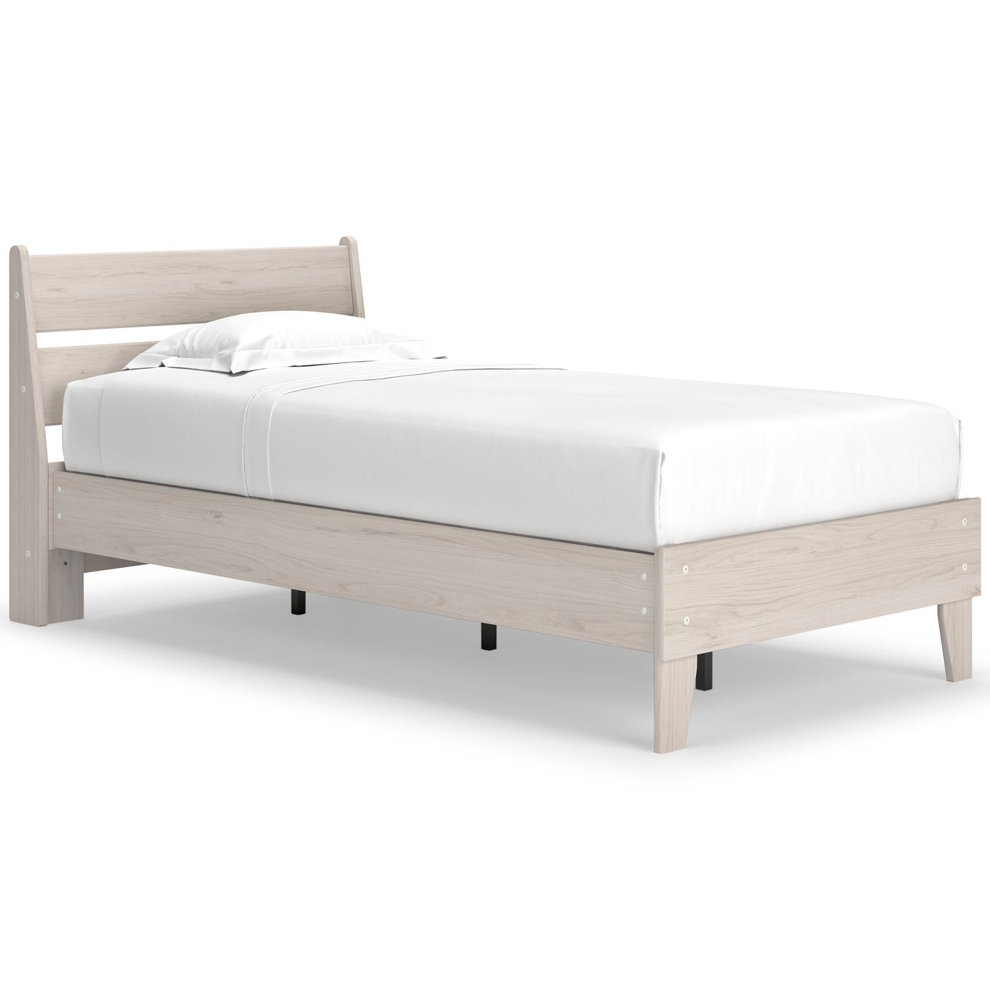 Ashley Socalle Natural Contemporary Twin Panel Platform Bed EB1864B3