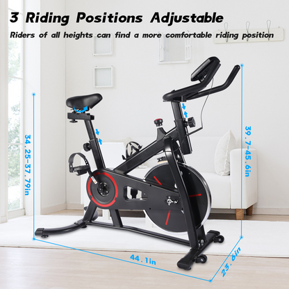 YSSOA Exercise Bike Indoor Cycling Training Stationary Exercise Equipment for Home Cardio Workout Cycle Bike Training