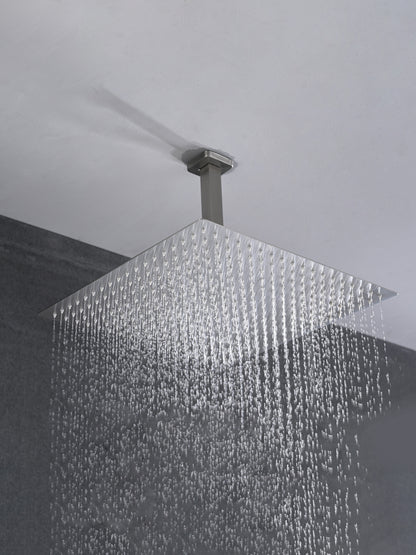 Ceiling Mounted Shower System Combo Set with Handheld and 16"Shower head