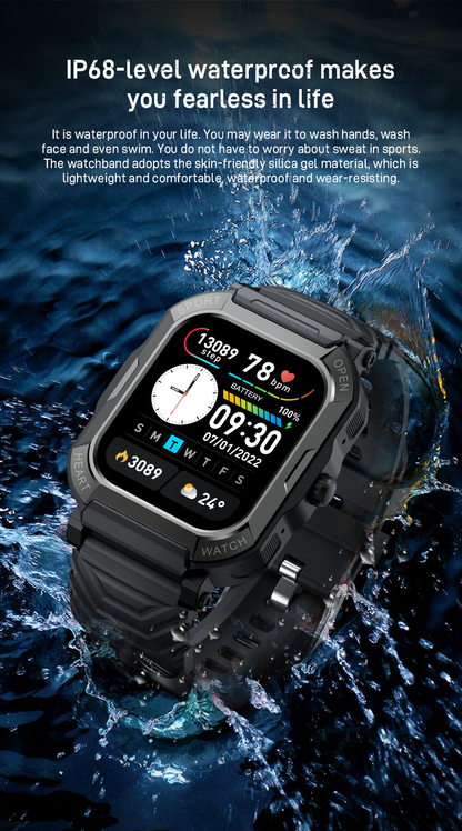 Smartex Rugged Waterproof Smart Watch by VistaShops