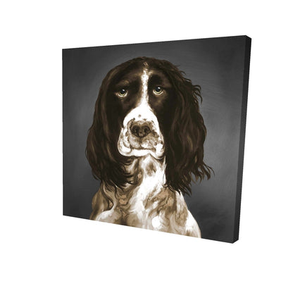 Brown english springer spaniel - 08x08 Print on canvas