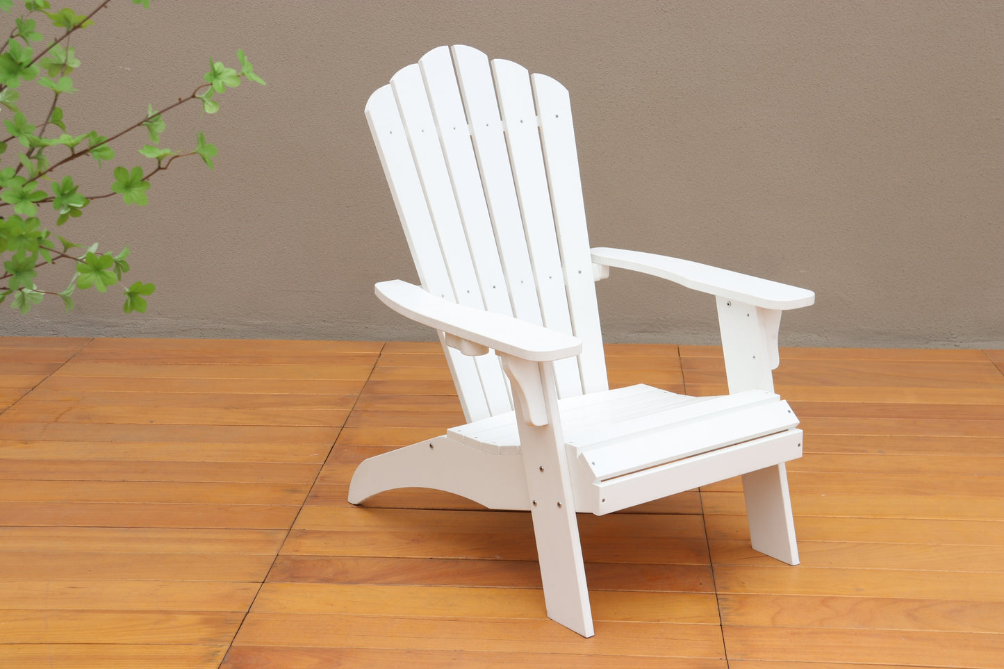 Polystyrene Adirondack Chair - White