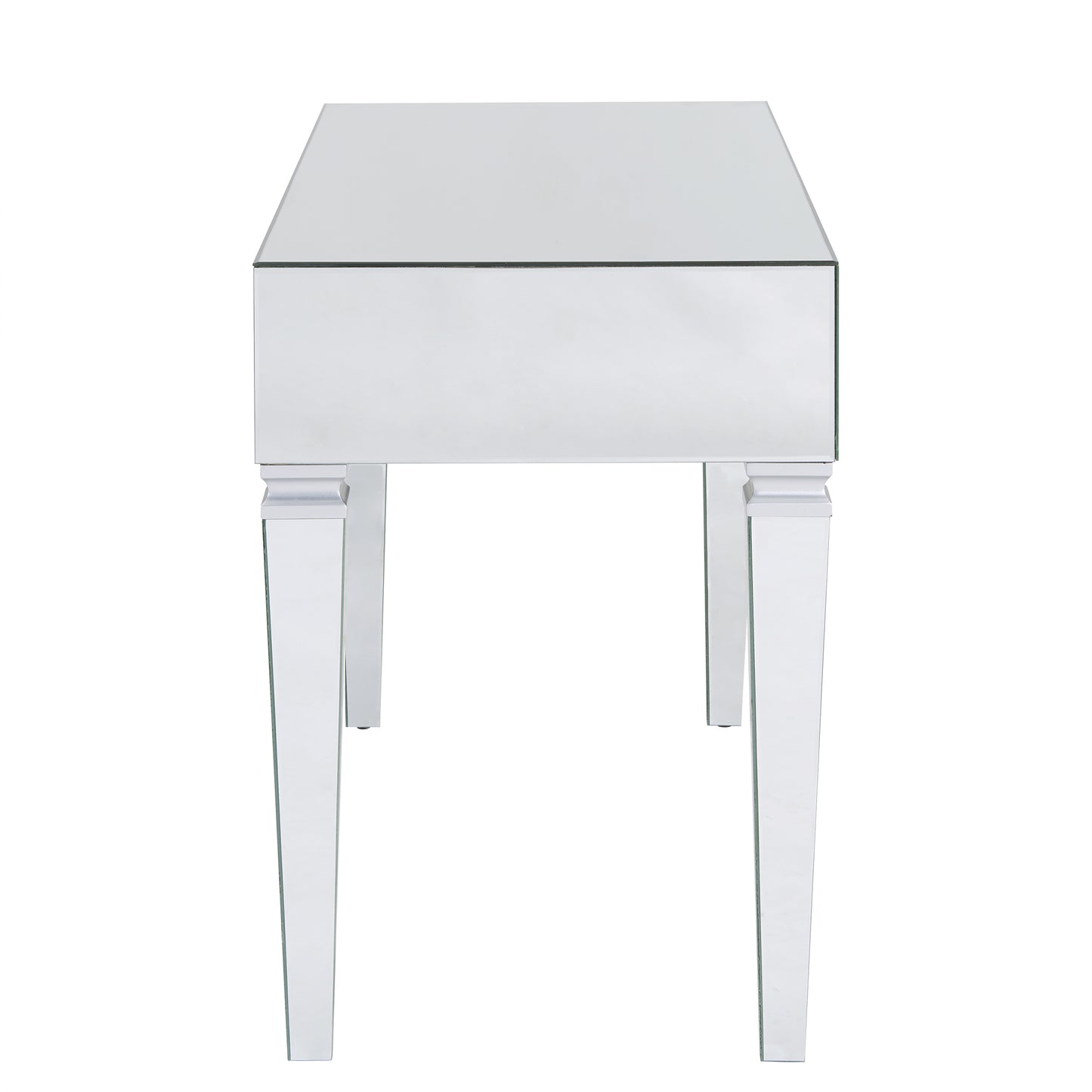 Darien Mirrored Desk - Glam - Silver