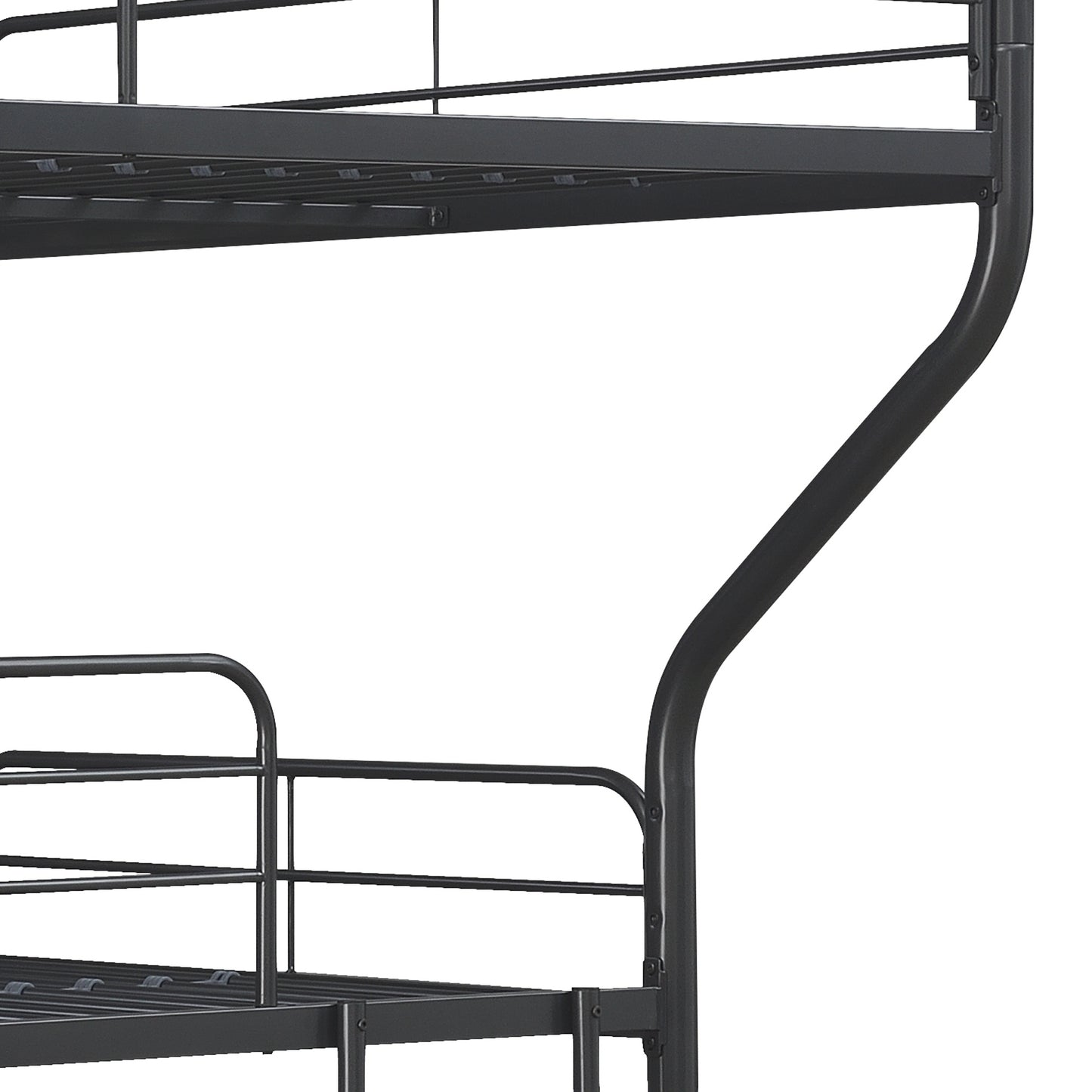 Furniture   Triple Bunk Bed, FULL/Twin/FULL, black