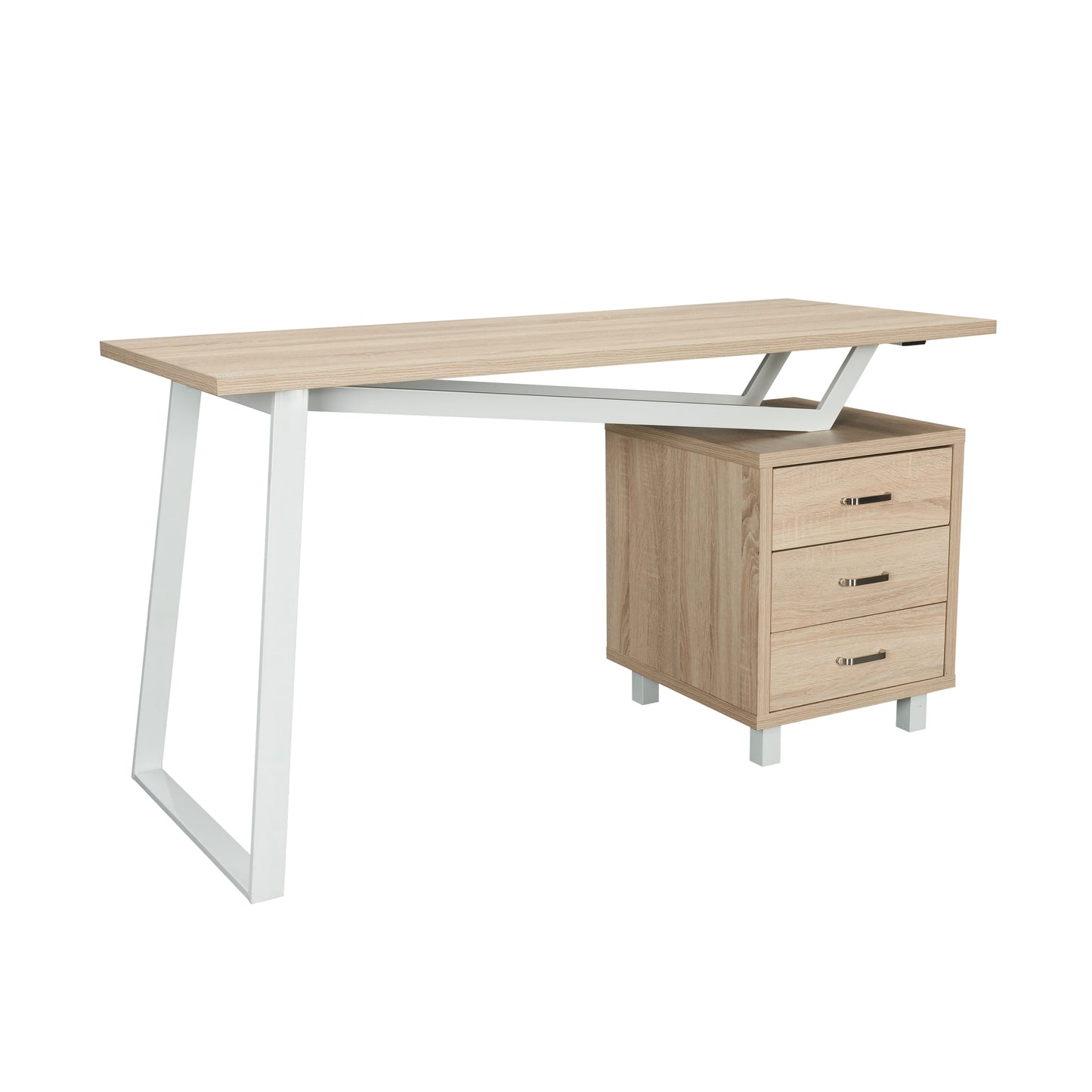 Techni Mobili Modern Design Computer Desk with Storage, Sand