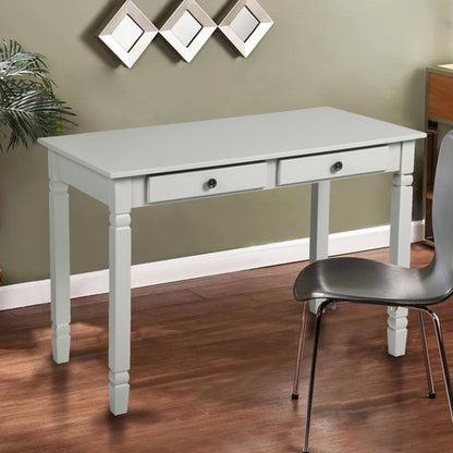 43.3'' Computer Board Desk with 2 Drawers - grey