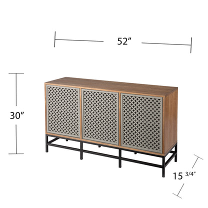 Sulham Modern 3-Door Media Cabinet