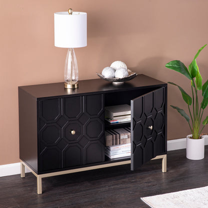 Gramdlynn Two-Door Accent Cabinet - Black