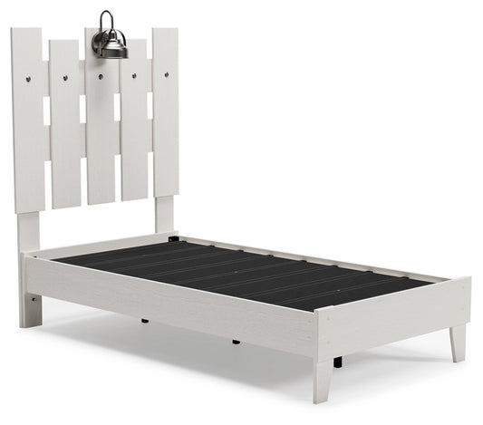 Ashley Vaibryn White Casual Twin Panel Platform Bed EB1428B2
