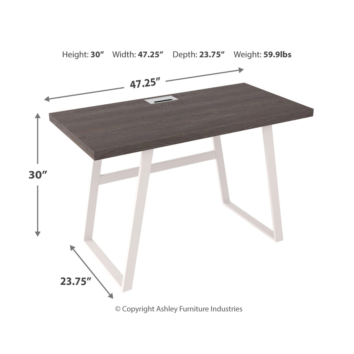 Ashley Dorrinson 47" Casual Home Office Desk H287-10