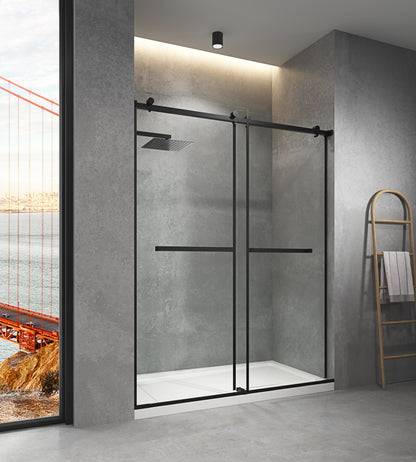 LTL needs to consult the warehouse addressFrameless Sliding Shower,60" Width, 76" Height, 3/8" (10 mm) Clear Tempered Glass, Finish, Designed for Smooth shower  Door Closing
Single Sliding Frameless