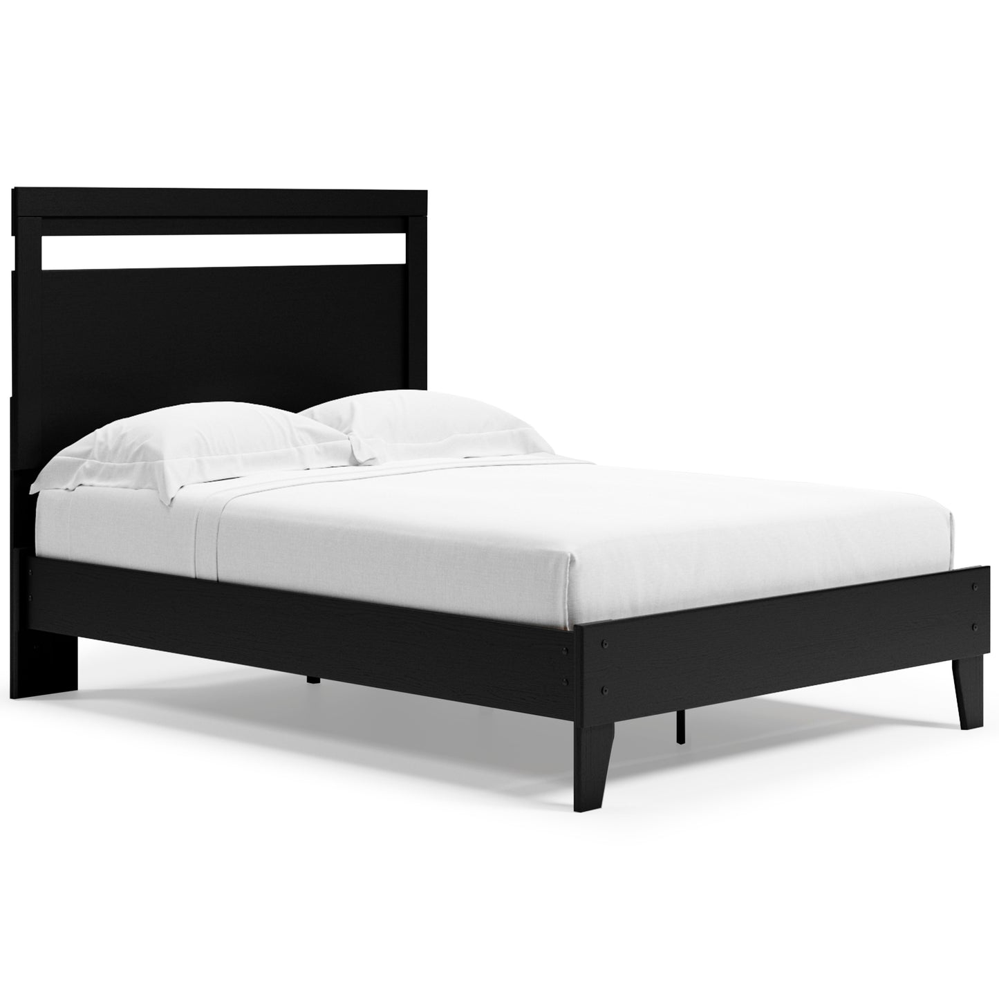 Ashley Finch Black Brown Casual Full Panel Platform Bed EB3392B1