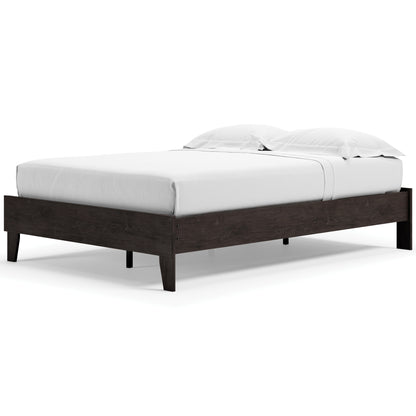 Ashley Piperton Black Contemporary Full Platform Bed EB5514-112