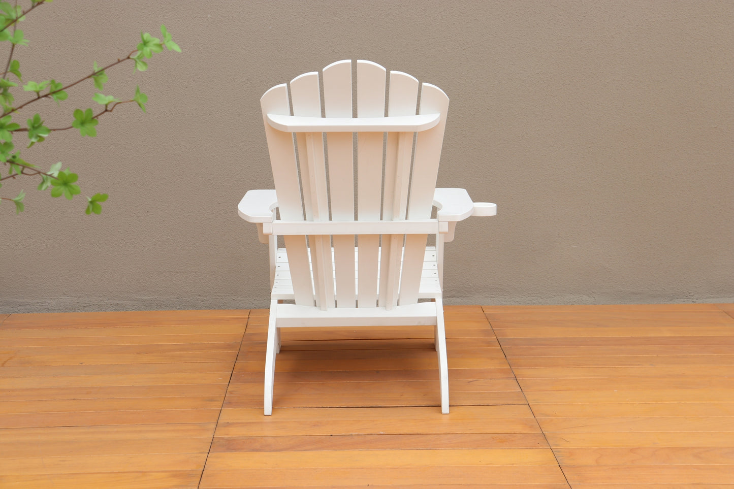 Polystyrene Adirondack Chair - White