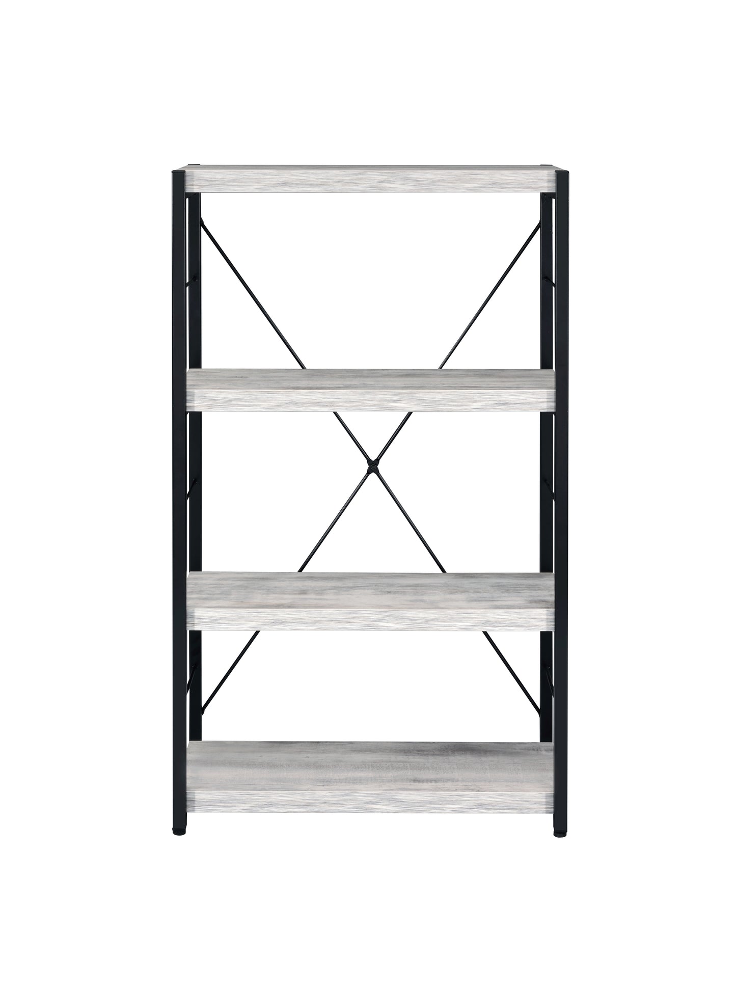 ACME Jurgen Bookshelf, Antique White & Black 92917