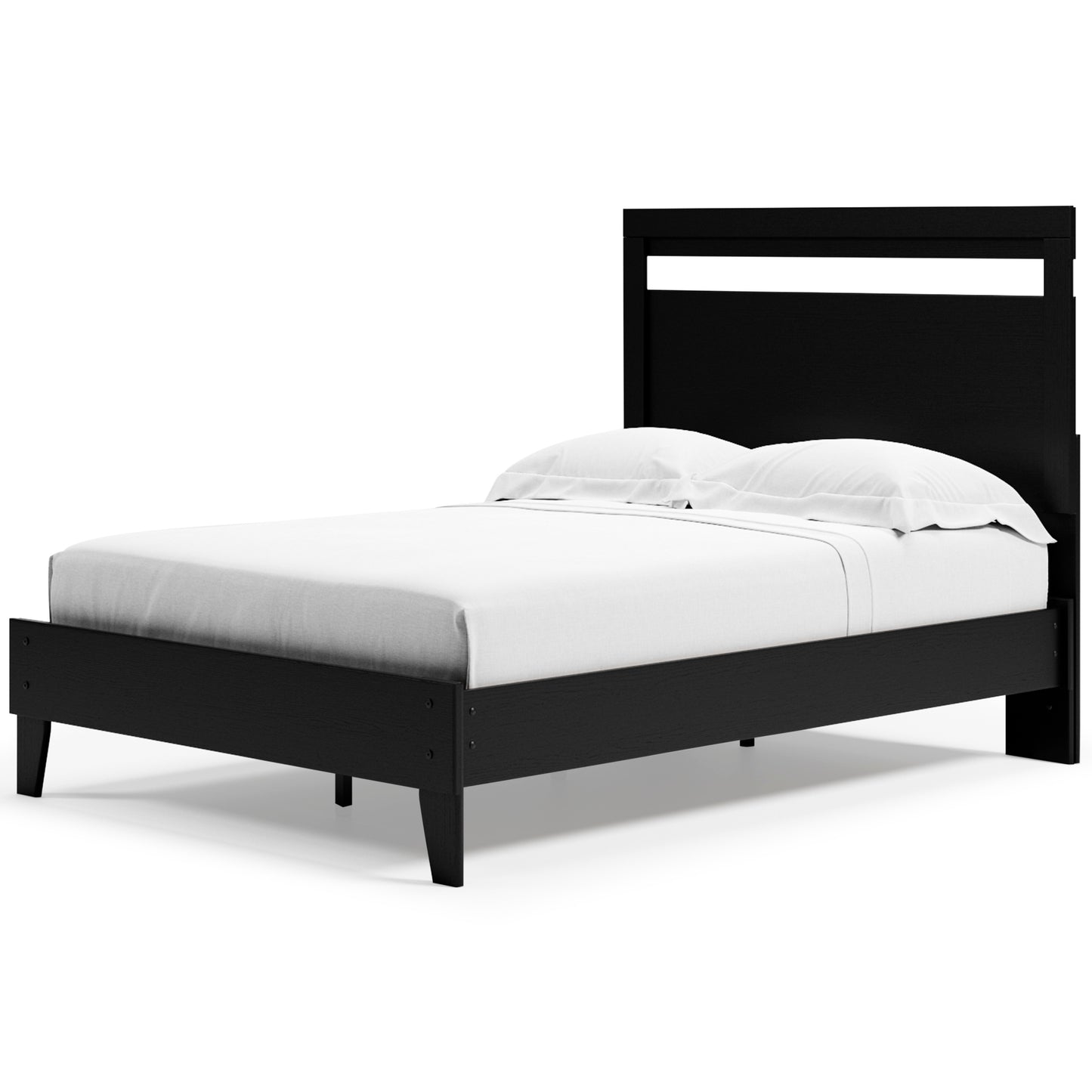 Ashley Finch Black Brown Casual Full Panel Platform Bed EB3392B1