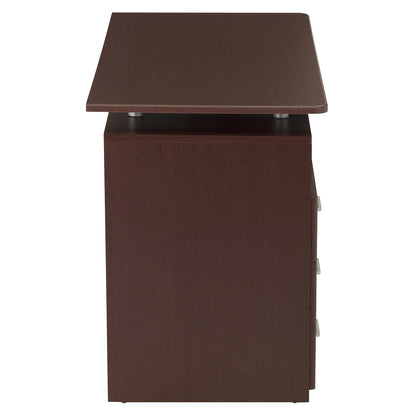 Techni Mobili Computer Desk with Ample Storage, Chocolate