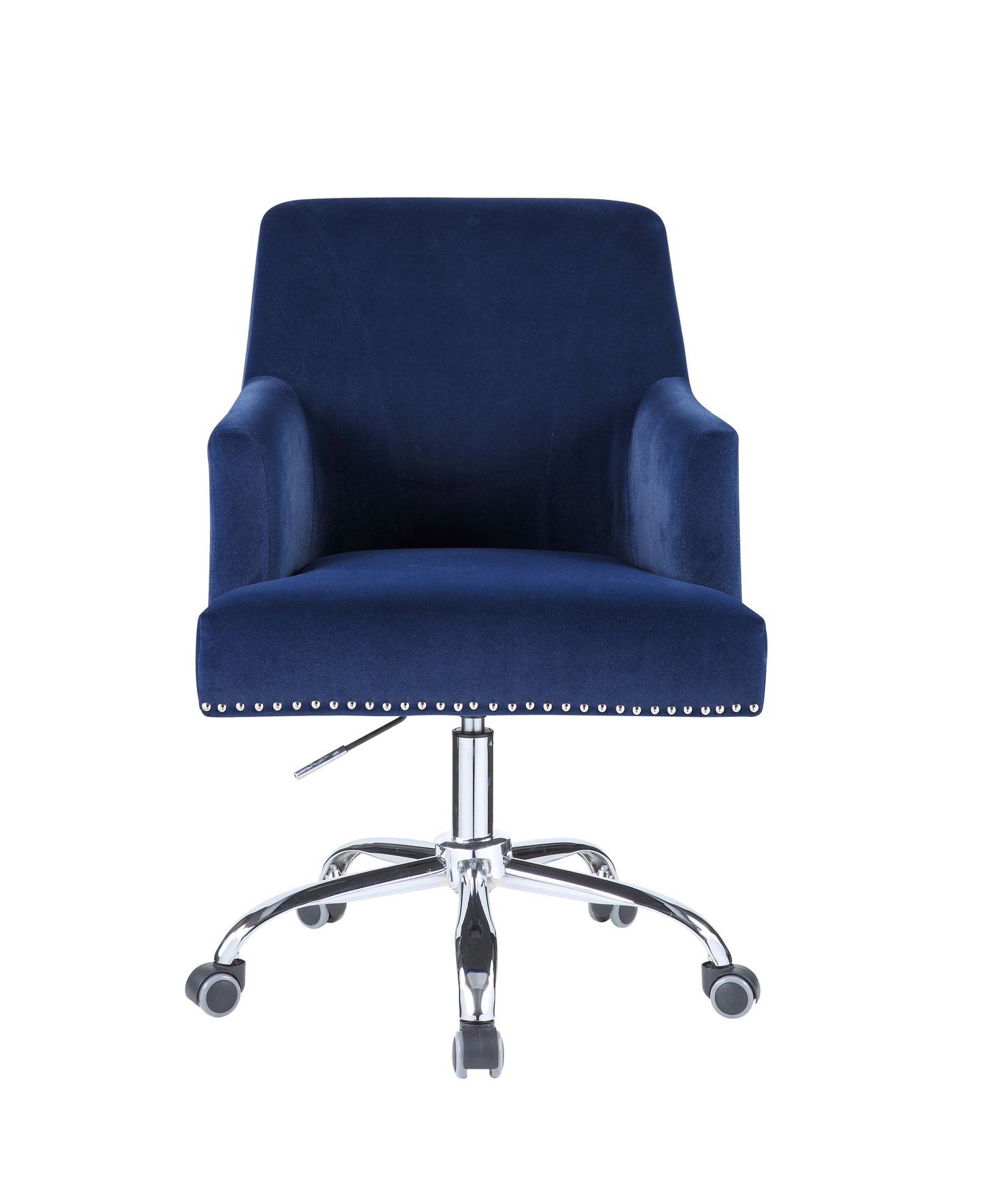 ACME Trenerry Office Chair in Blue Velvet & Chrome Finish OF00117