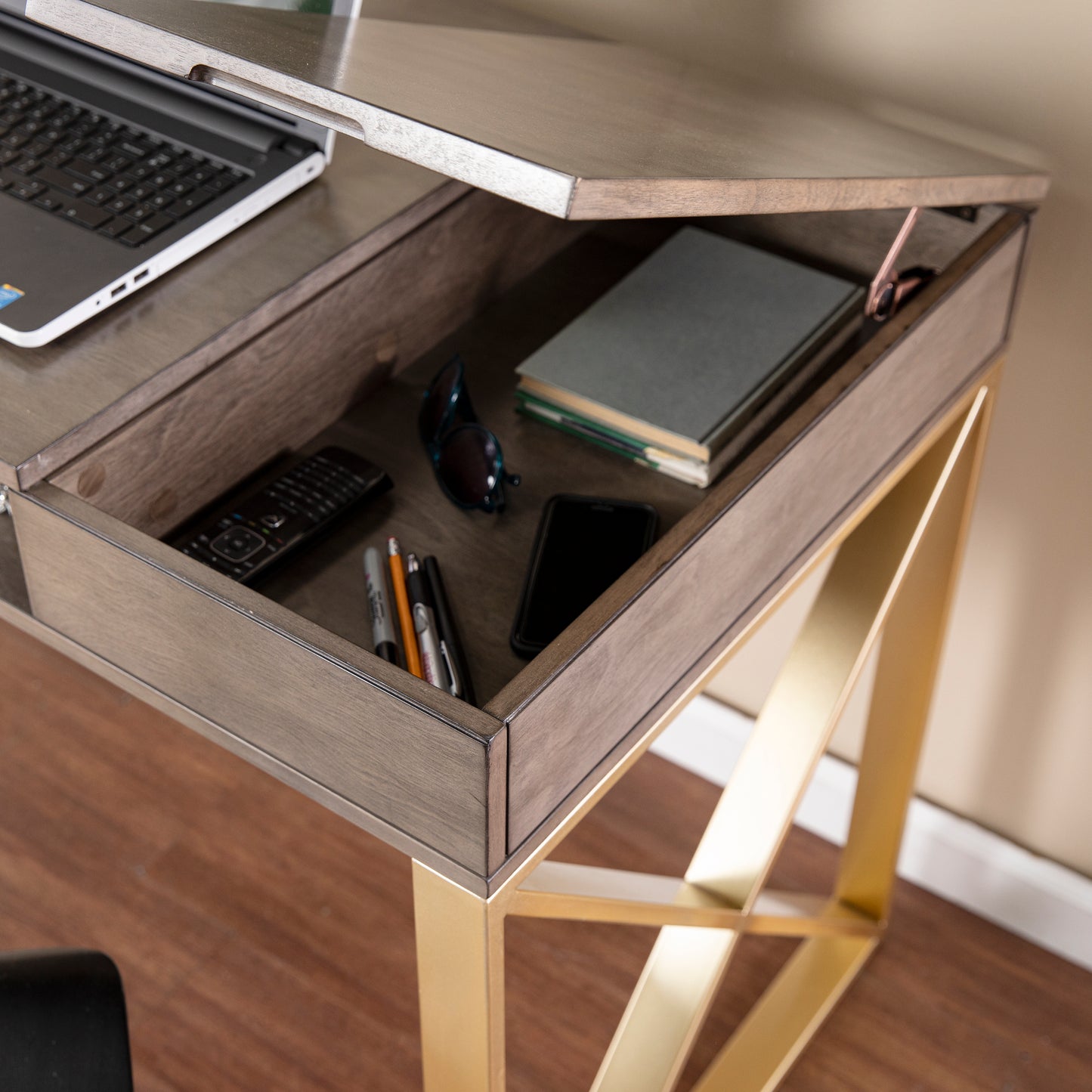 Bardmont Two-Tone Desk w/ Storage