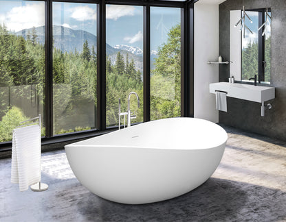 Solid Surface Freestanding Bathtub