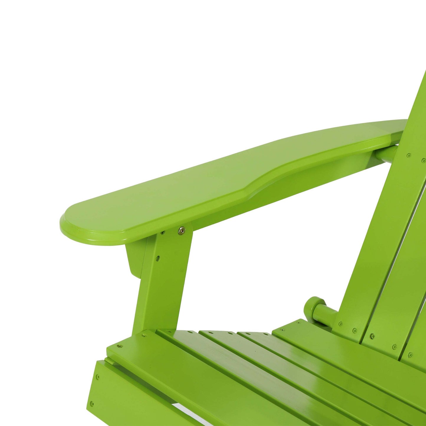 Cartagena Outdoor Acacia Wood  Light Green Adirondack   Chair