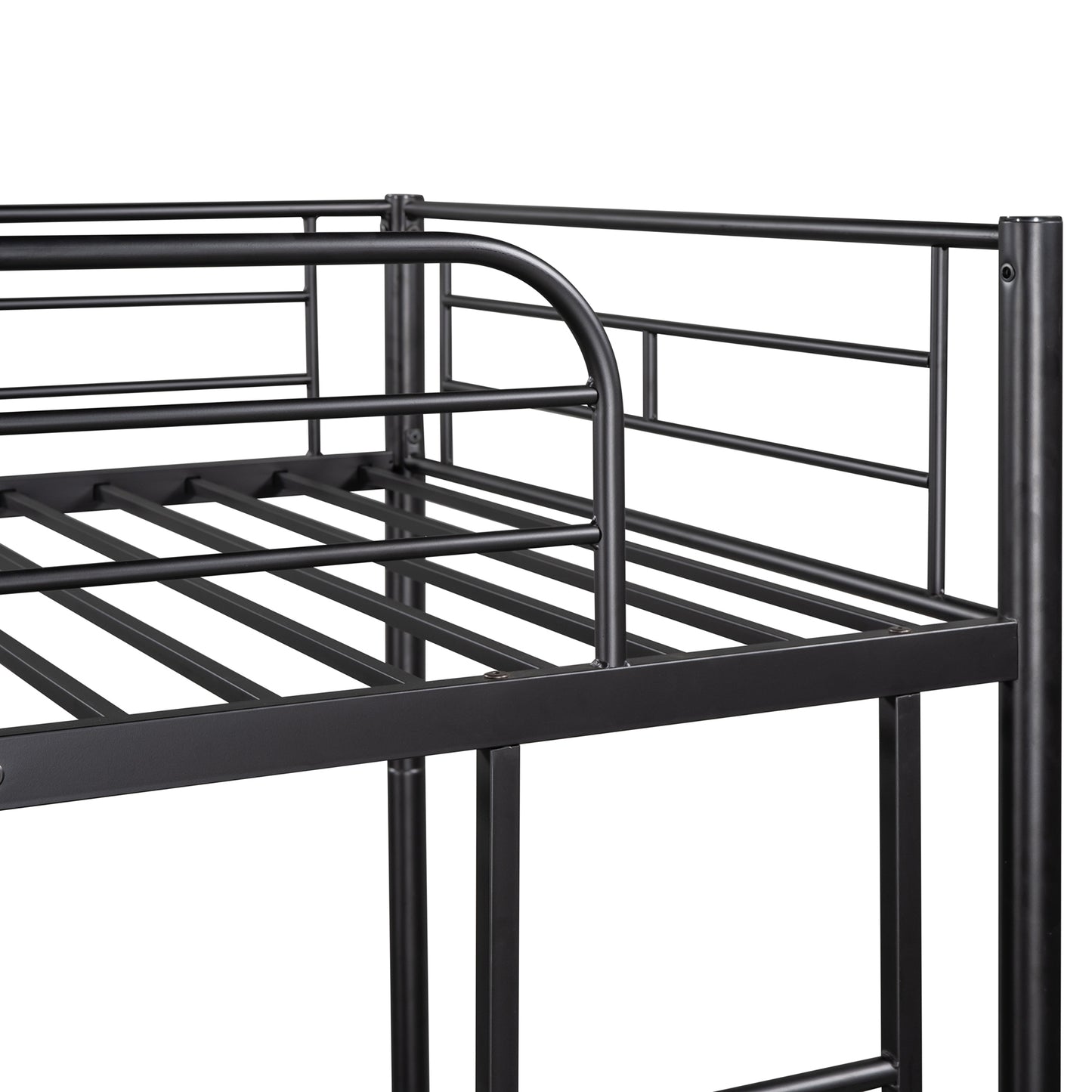 Twin Over Twin Metal Bunk Bed (Black) ( old sku: MF189201BAA )