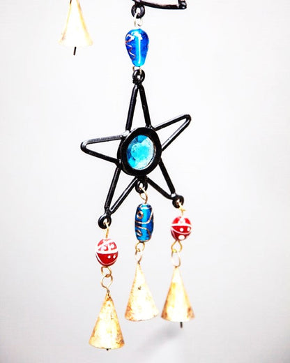 Celestial Sun and Moon Chime with  Beads by OMSutra