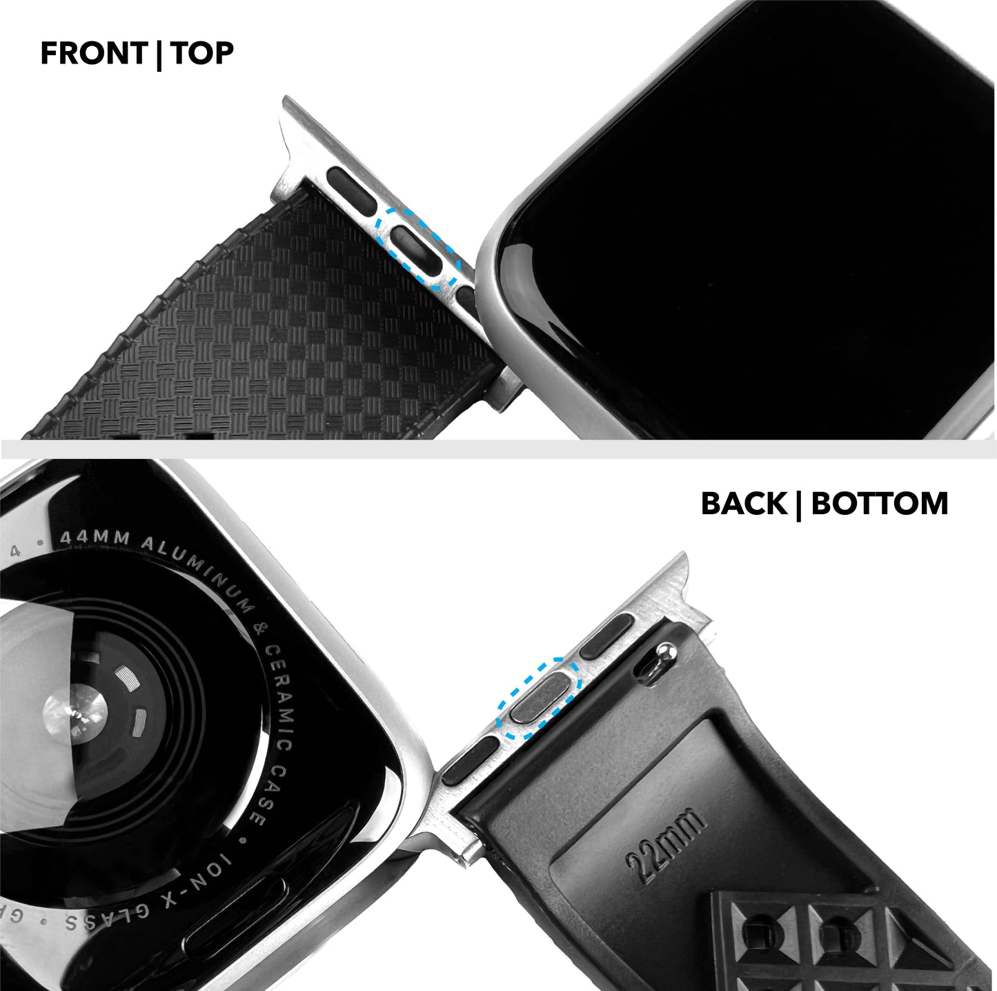 Apple Watch | Tropical-Style 2.0 | Smoke Grey by Barton Watch Bands