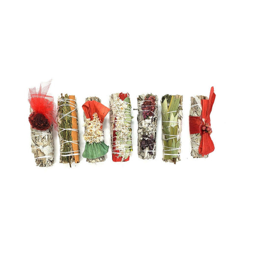 Holiday Gift Pack 7 Assorted Sage bundles -4" *Limited edition* by OMSutra