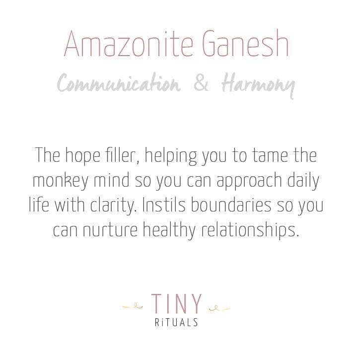 Amazonite Ganesh by Tiny Rituals