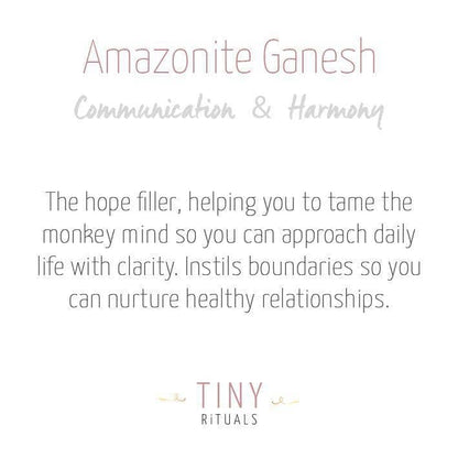 Amazonite Ganesh by Tiny Rituals