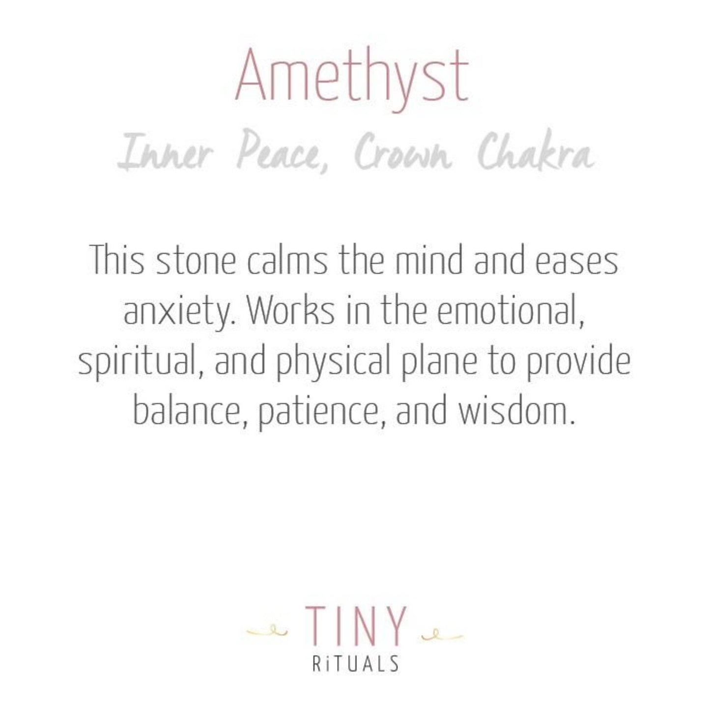 Amethyst Heart by Tiny Rituals