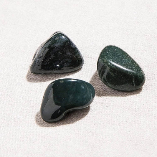 Moss Agate Stone Set by Tiny Rituals