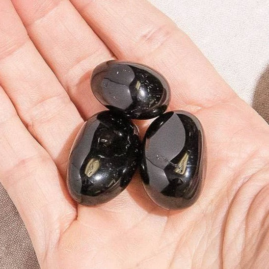 Black Tourmaline Stone Set by Tiny Rituals