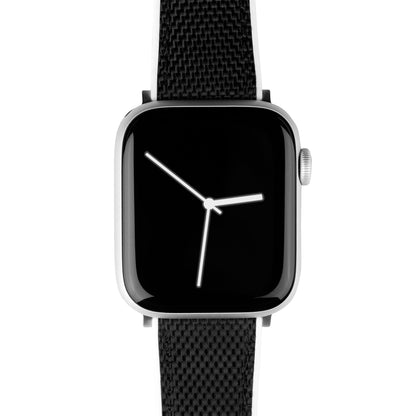 Apple Watch | Black Cordura Fabric and White Silicone Hybrid by Barton Watch Bands