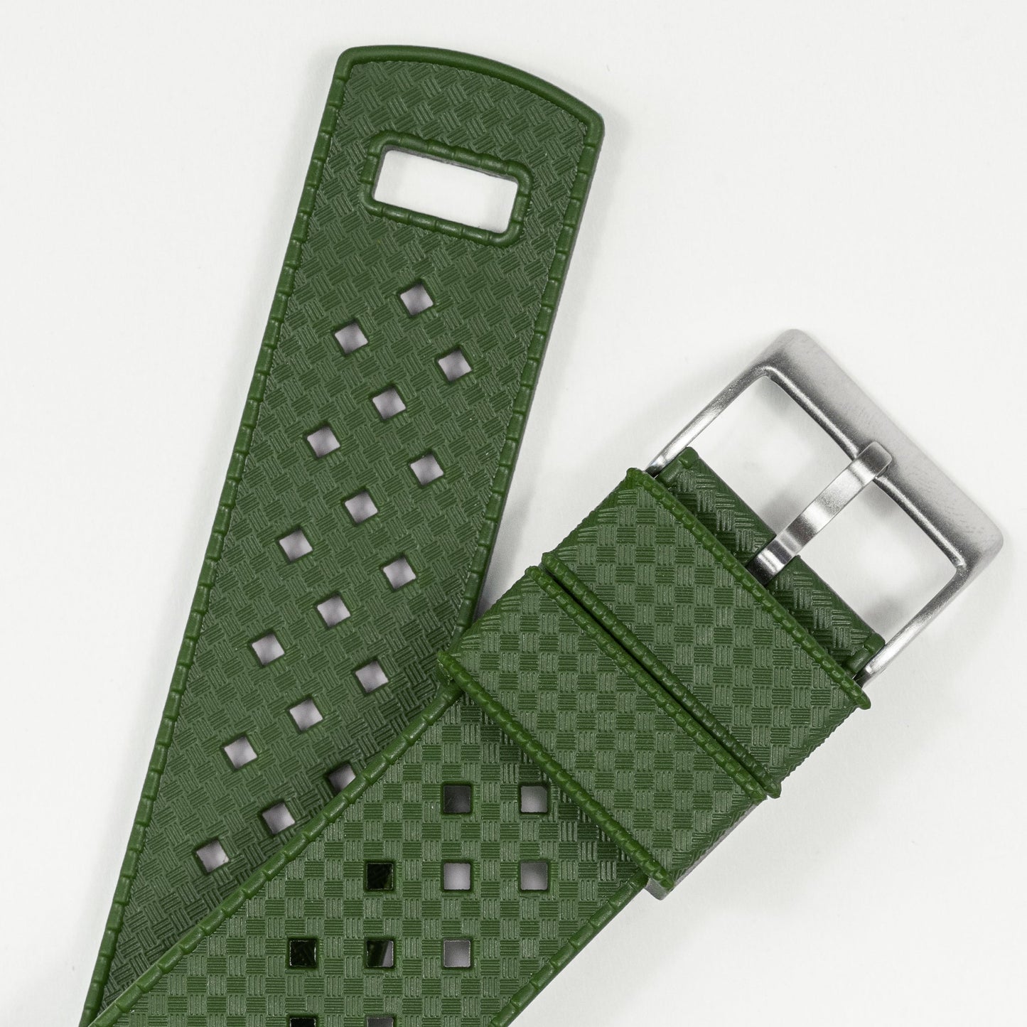 Withings Nokia Activité  and Steel HR | Tropical-Style 2.0 | Army Green by Barton Watch Bands