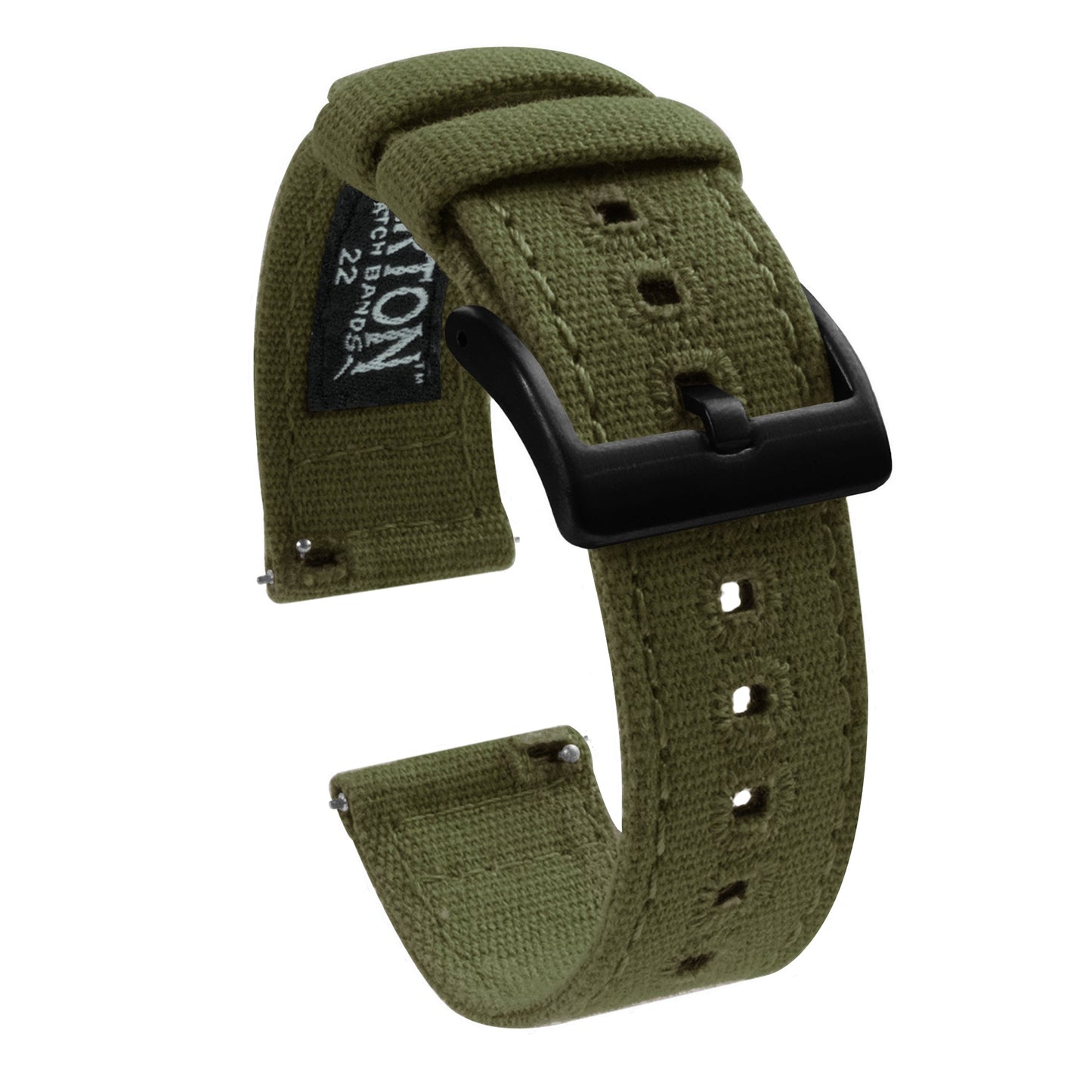 Samsung Galaxy Watch4 | Army Green Canvas by Barton Watch Bands