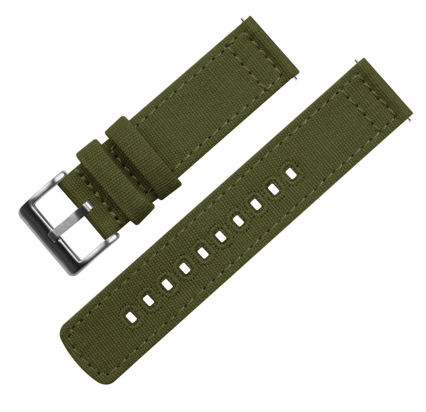 Samsung Galaxy Watch4 | Army Green Canvas by Barton Watch Bands