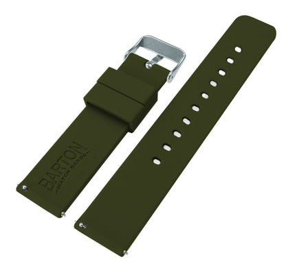 Samsung Galaxy Watch4 |  Silicone | Army Green by Barton Watch Bands