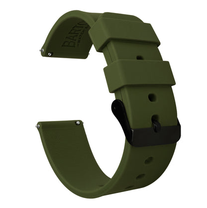 Samsung Galaxy Watch4 |  Silicone | Army Green by Barton Watch Bands