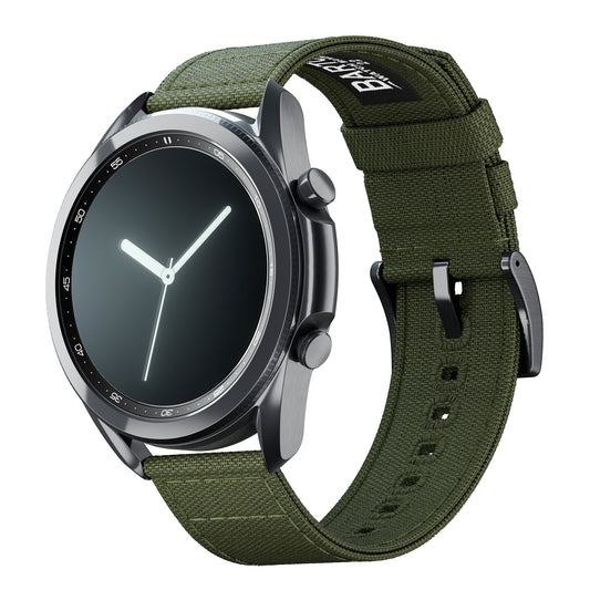 Samsung Galaxy Watch3 | Army Green Canvas by Barton Watch Bands