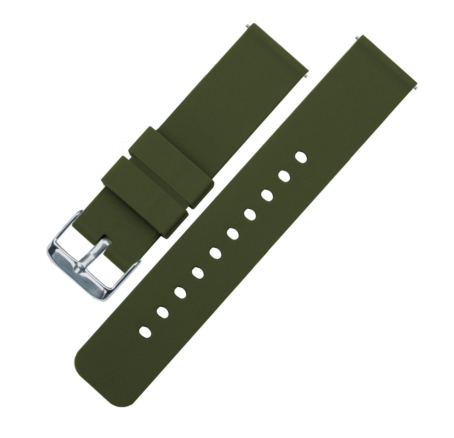 Samsung Galaxy Watch4 |  Silicone | Army Green by Barton Watch Bands