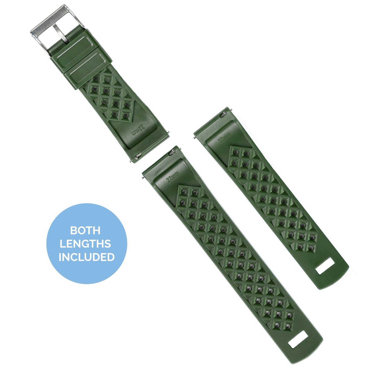 Samsung Galaxy Watch Active | Tropical-Style 2.0 | Army Green by Barton Watch Bands