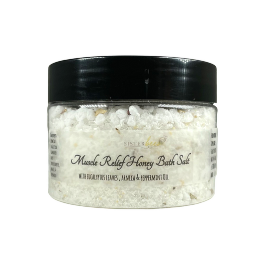 Muscle Relief Honey Bath Salts by Sister Bees