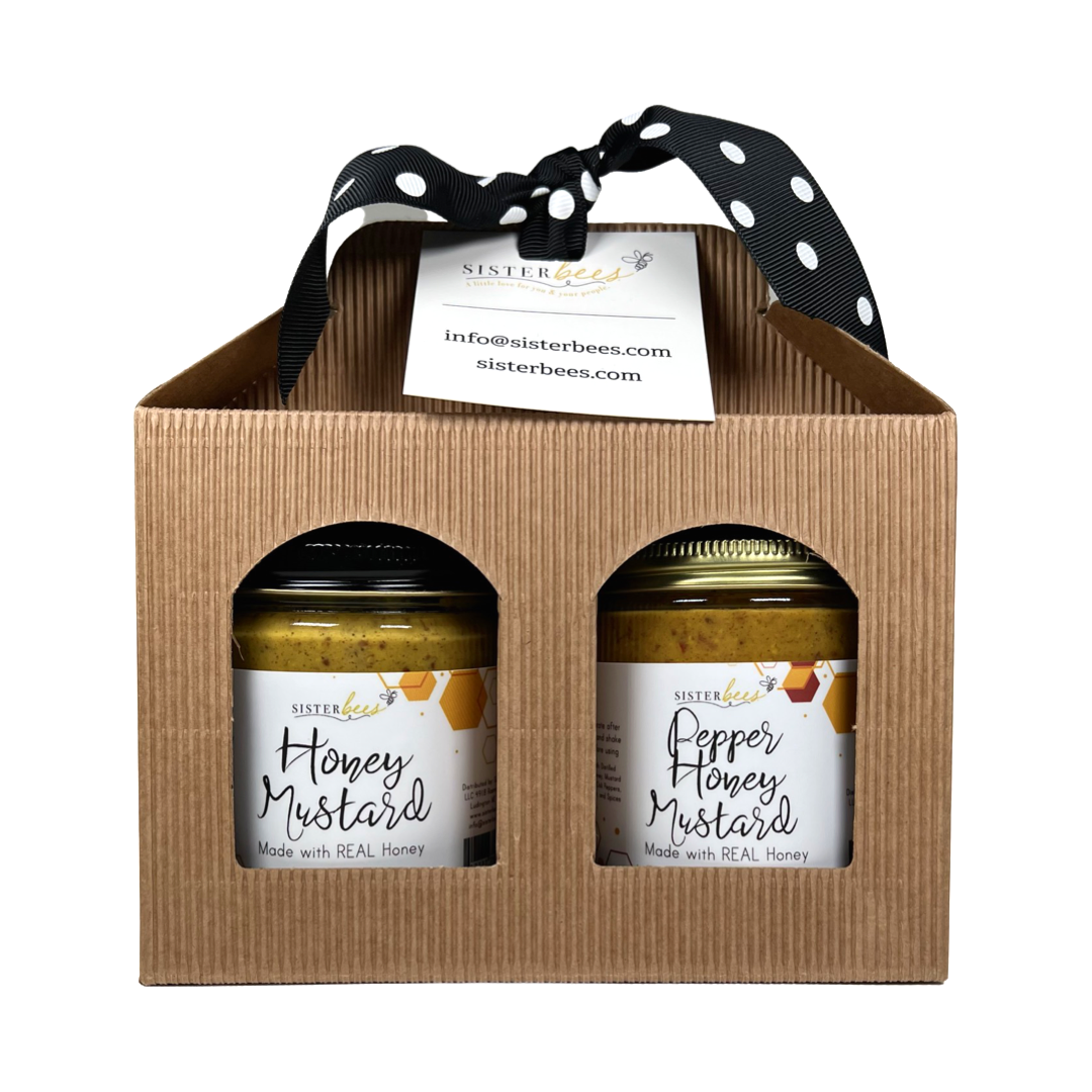 Spicy Gourmet Mustard Gift Set by Sister Bees