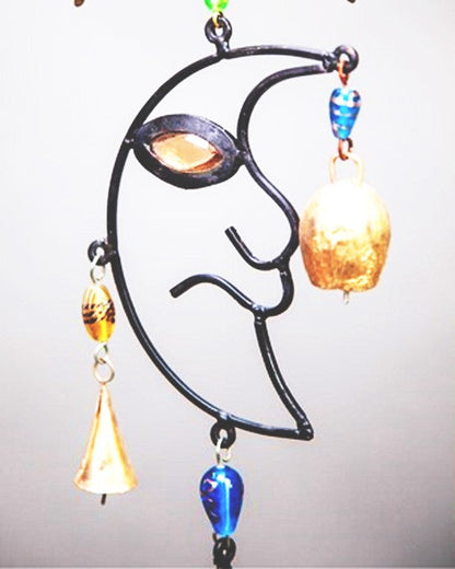 Celestial Sun and Moon Chime with  Beads by OMSutra