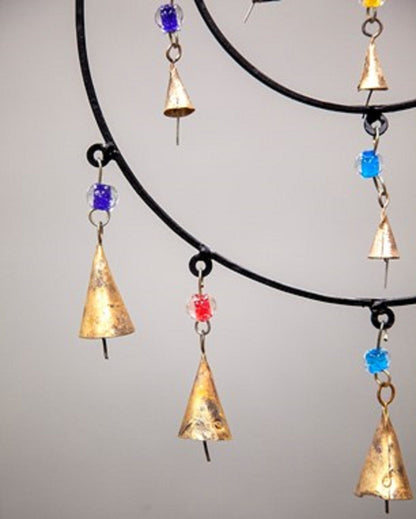 Triple Circle Chime with beads and bells by OMSutra