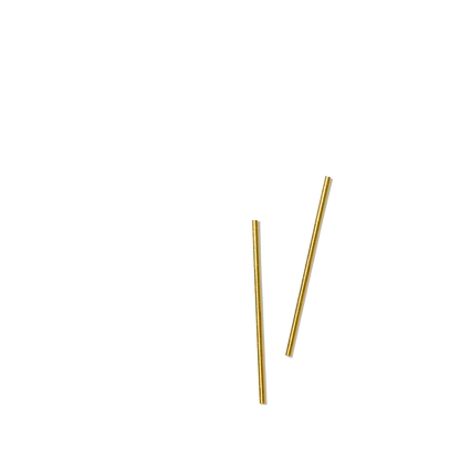 Metallic Gold Paper Straws (25 per pack) by Coterie