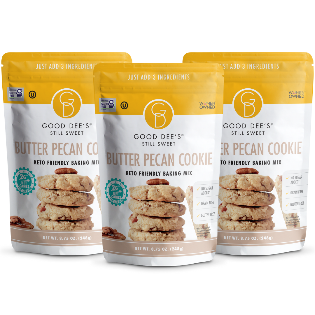 Butter Pecan Keto Cookie Mix - Gluten Free and No Added Sugar by Good Dee's